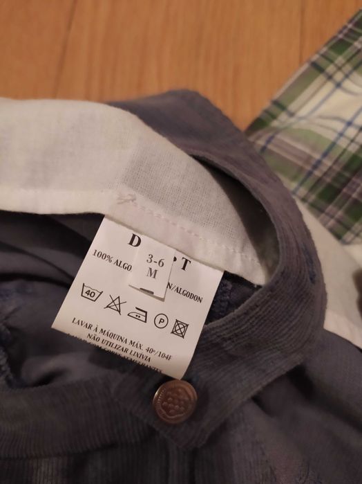 Conjunto para bebé menino, 3/6 meses, impecável