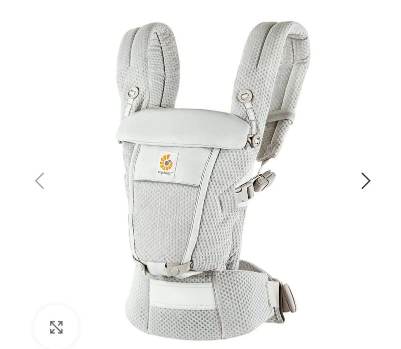 ergobaby mochila portabebés adapt malha softflex™ – cinza pérola