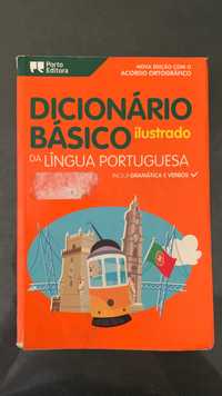 Livro dicionário português básico ilustrado de Porto Editora