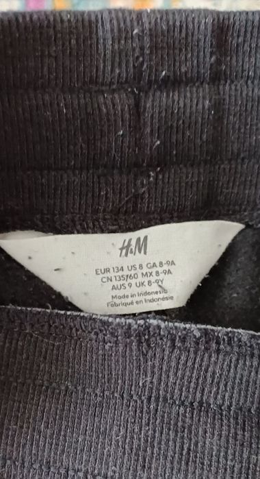 Spodnie dresowe 134 unisex, H&M