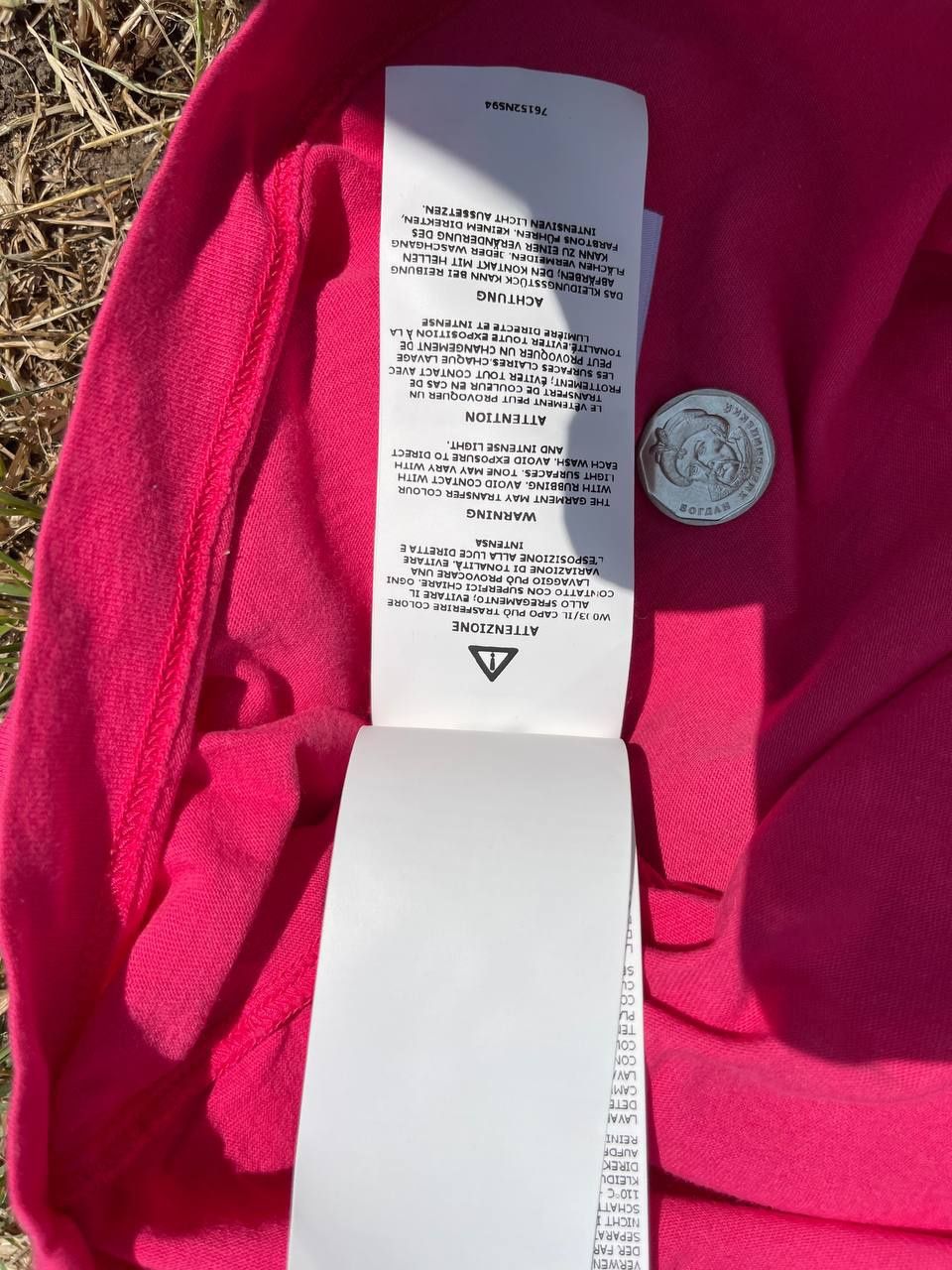Оригинальна футболка Stone Island 3D Tricromia Pink