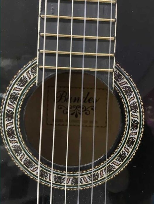 Класична гітара для навчання дорослих та дітей 3/4 чорна