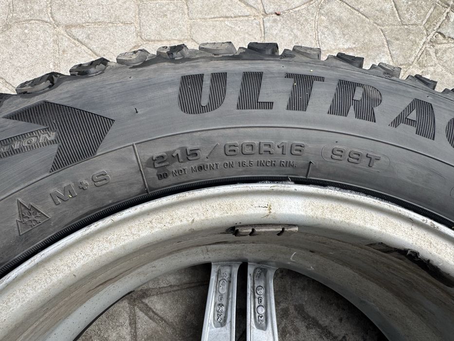 Легкосплавні диски + зимова шипована резина GoodYear 215/60 R16 W639