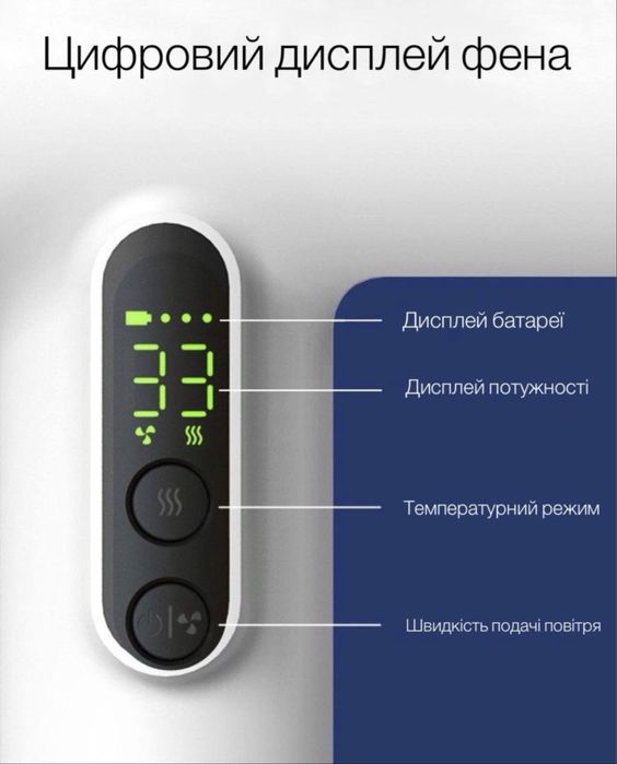 Фен беспроводной аккумуляторный