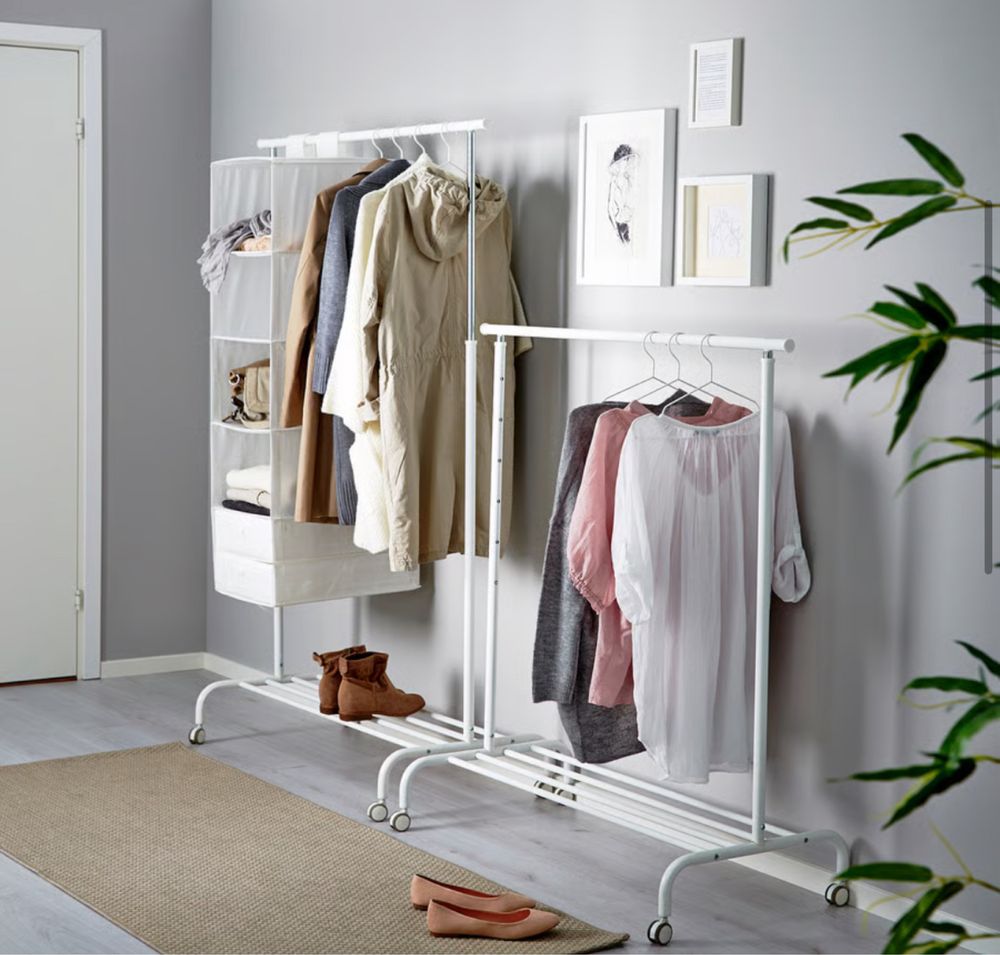RIGGA suporte p/cabides, branco