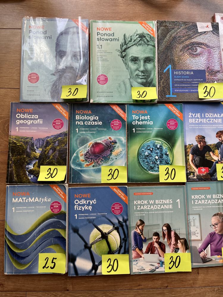 Książki klasa 1 liceum /technikum