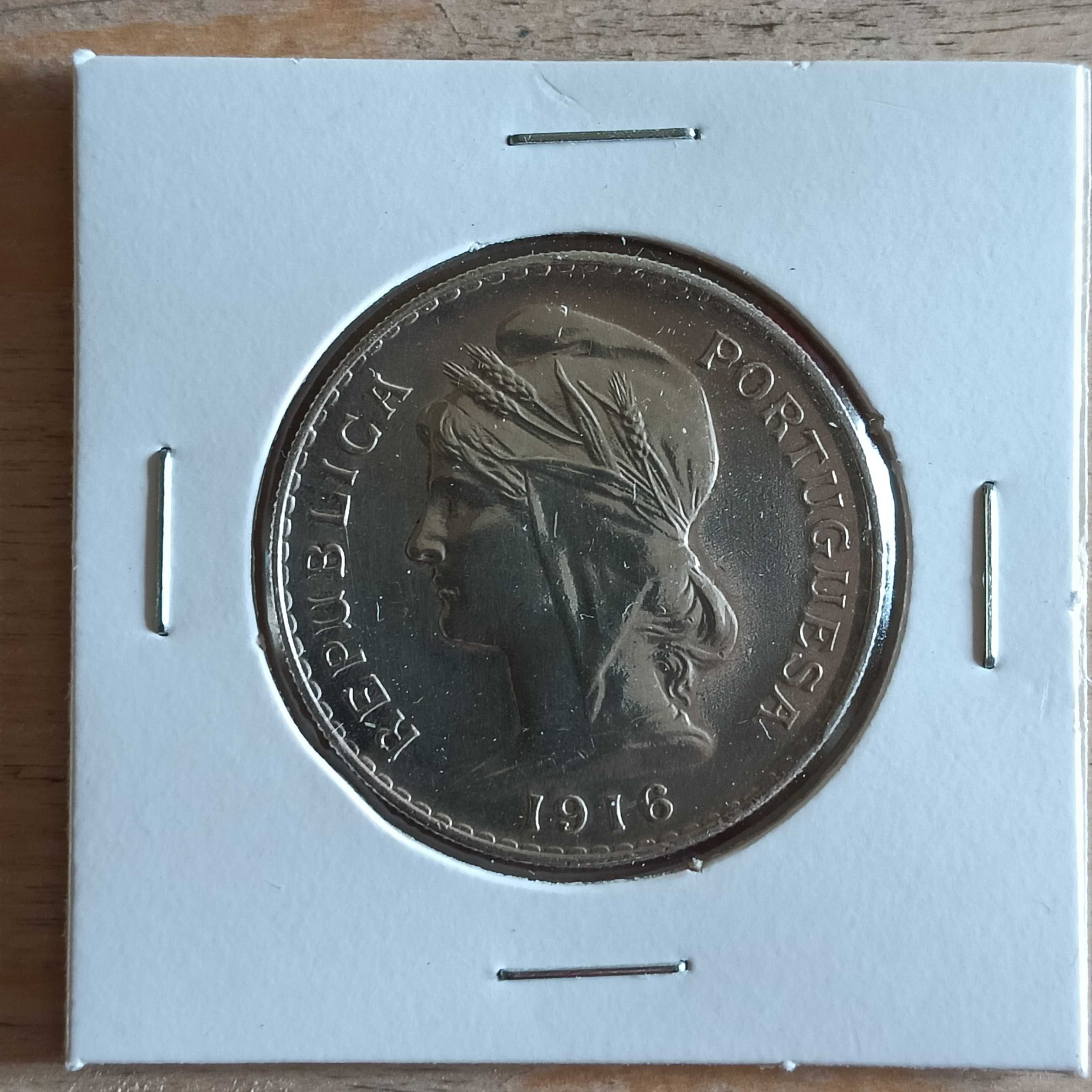 Moeda portuguesa, 50 centavos de Prata - 1916 VENDIDA