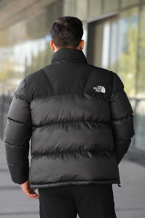 Чоловіча куртка the north face 700 пух лого термопринт S M L XL XXL