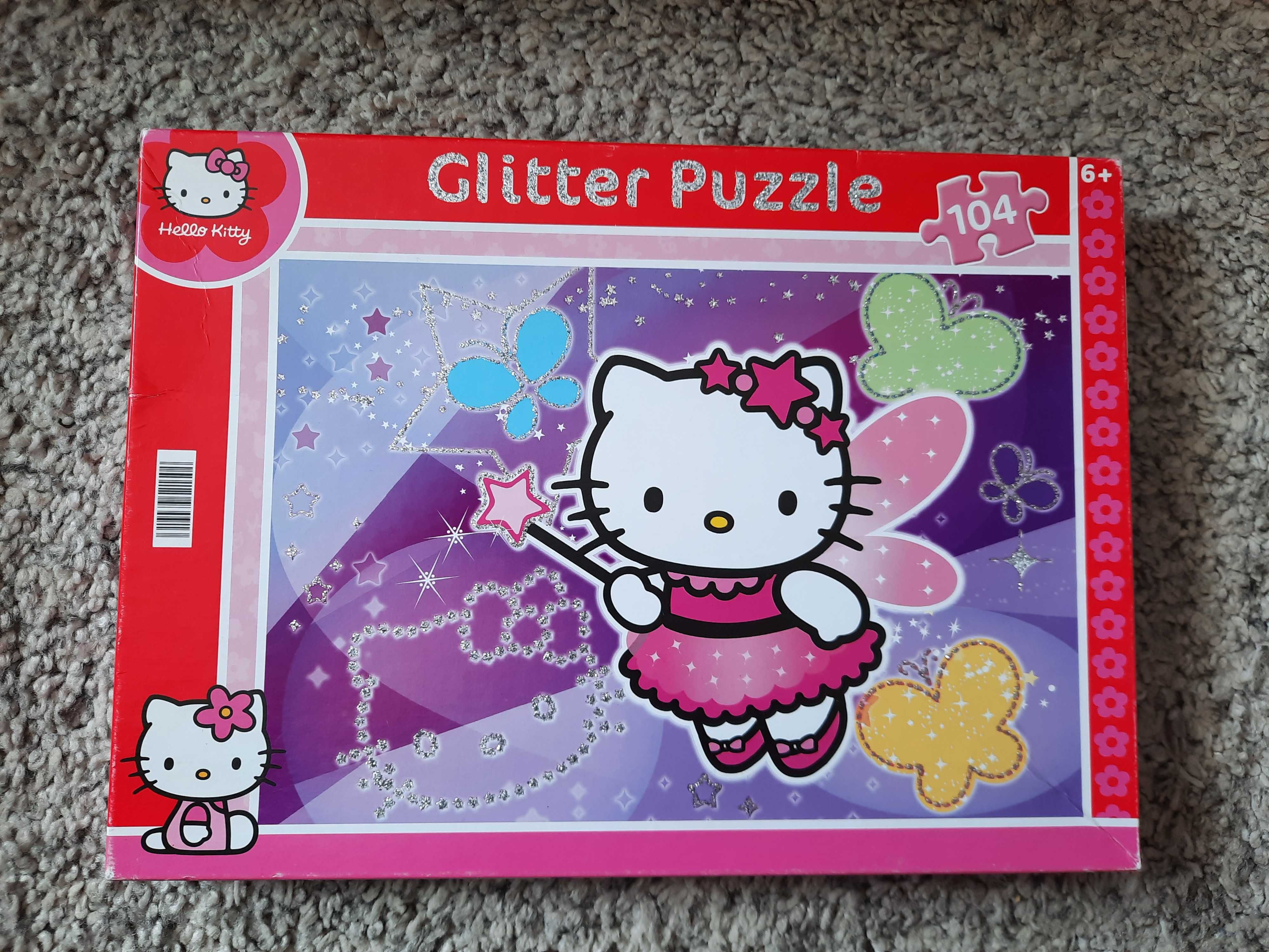 Puzzle (Hello Kitty, Pandy) i gra, 6+