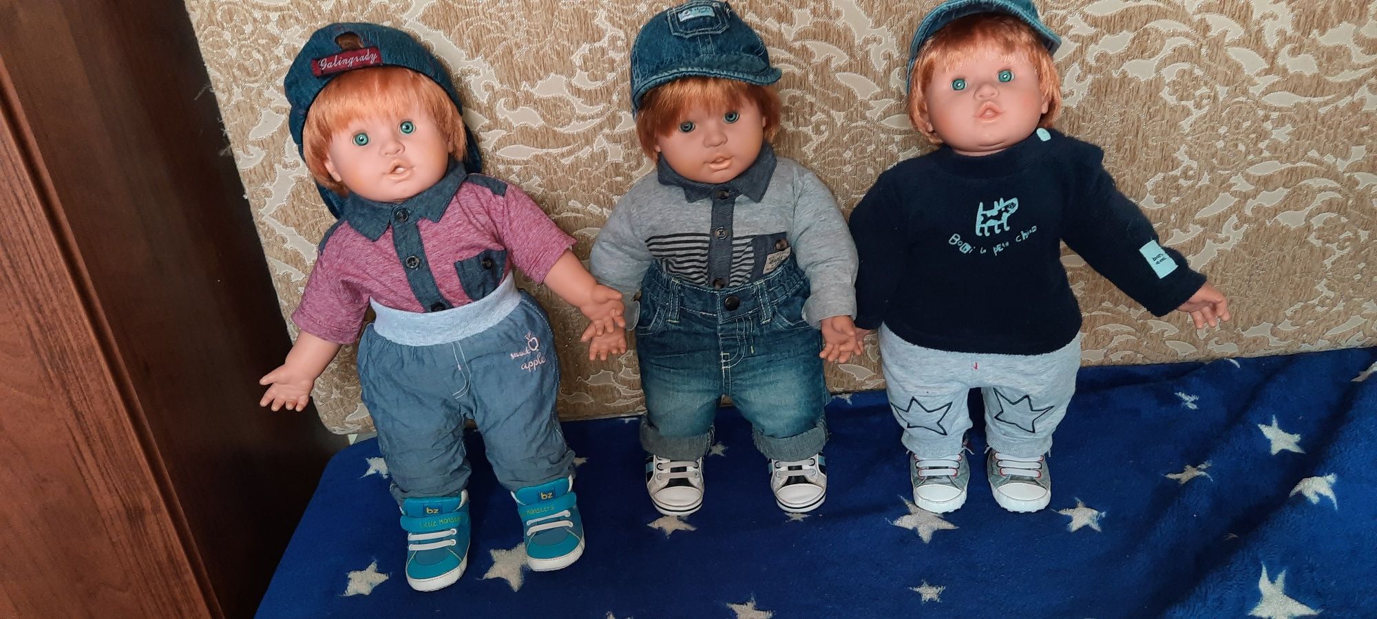 Куклы-мальчишки фирмы FEBER (Испания,клеймо) 48 см.