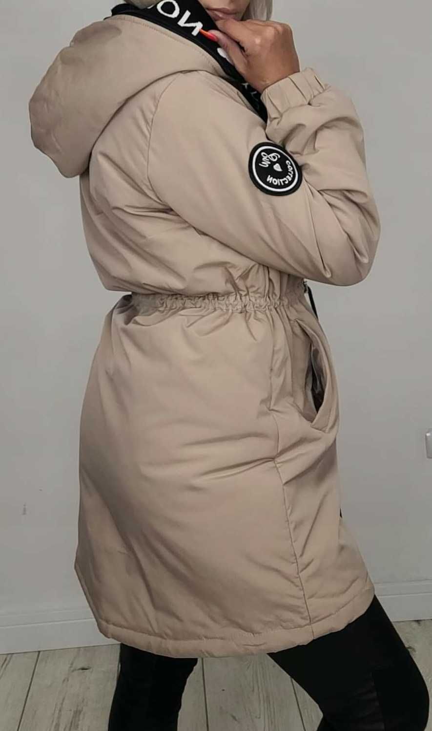 Kurtka parka dłuższa plus size 3xl - 7xl