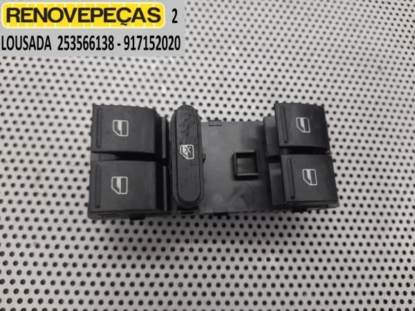 Comando / botão / interruptor vidros frente esquerdo VOLKSWAGEN Touran