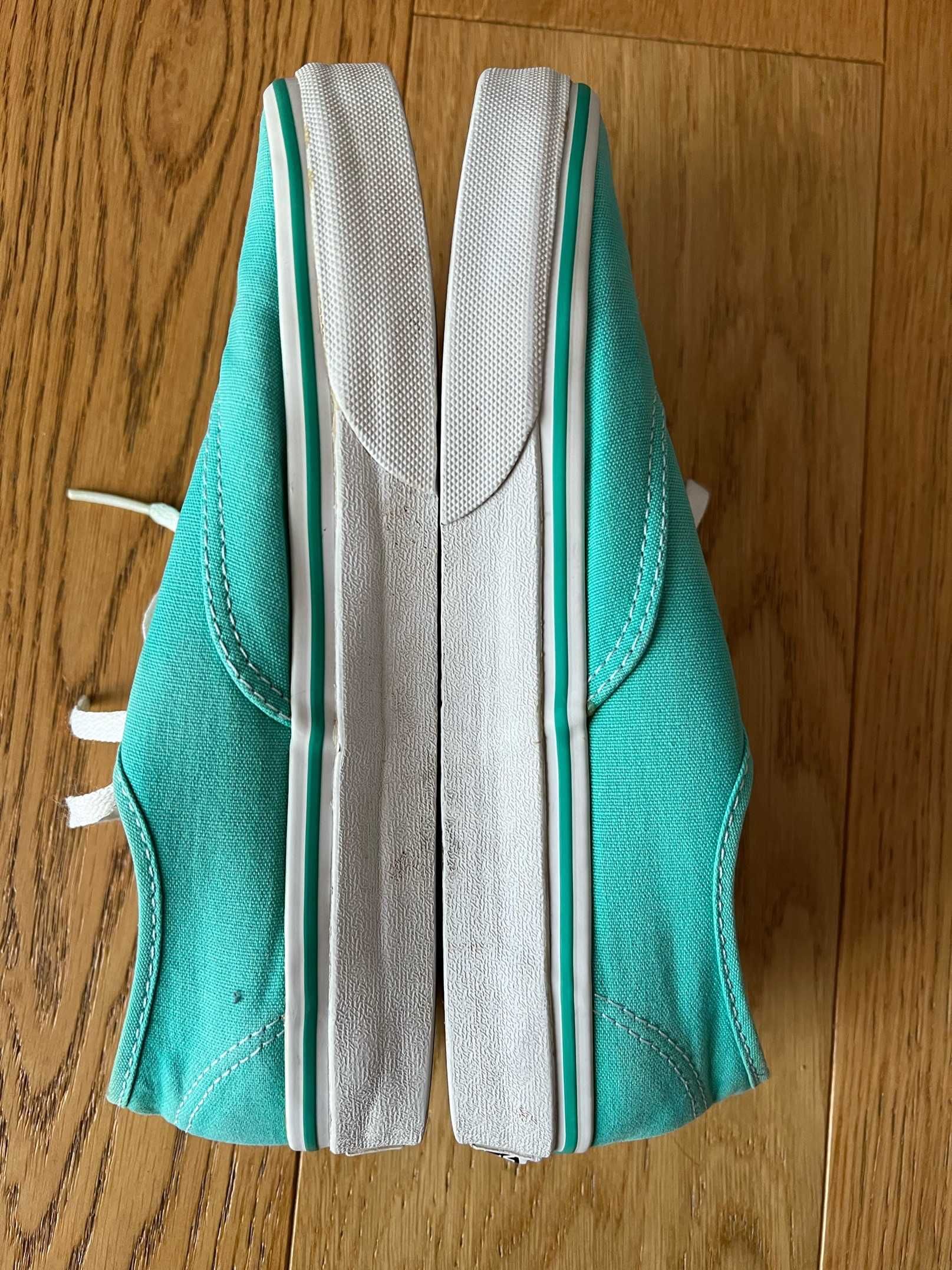 Turkusowe niskie trampki (Authentic), Vans - rozmiar 38