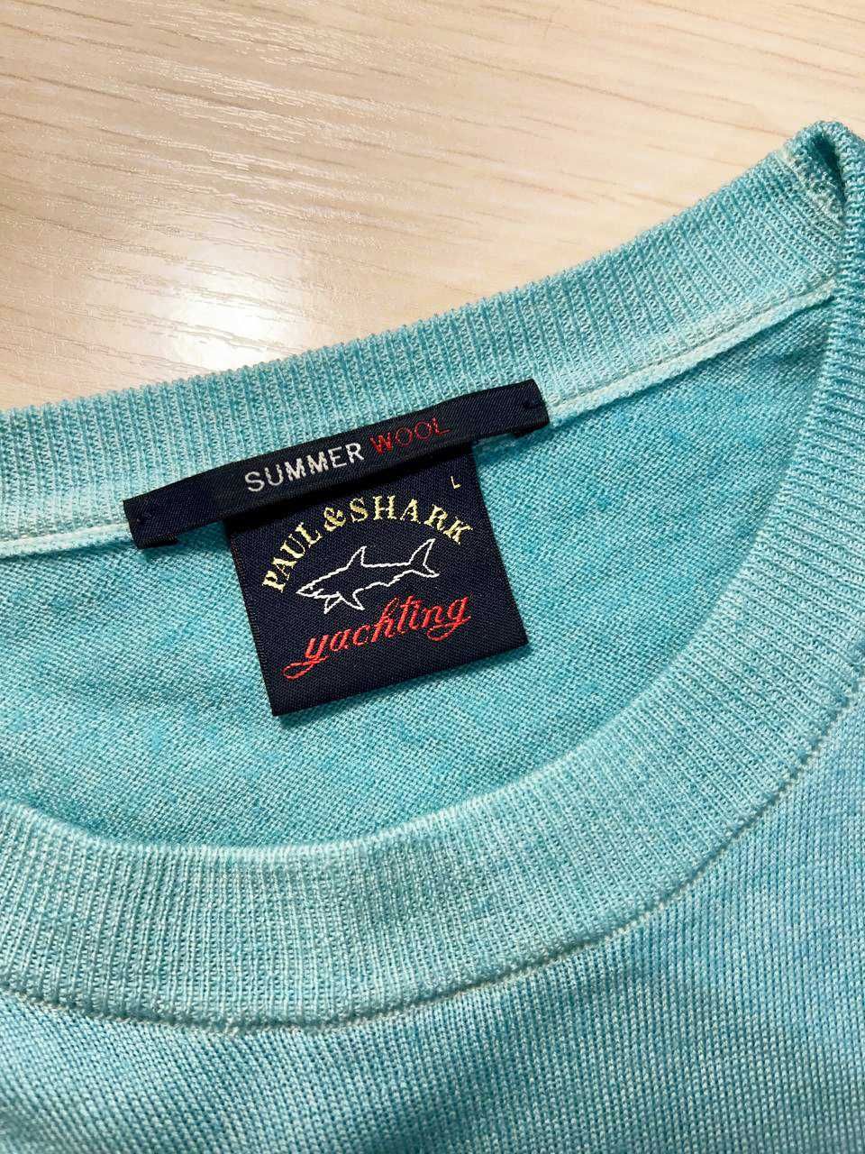 Новый пуловер шерсть Paul & Shark Summer Wool crew neck - L