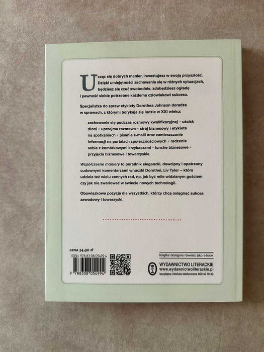 Książka „Współczesne maniery. Jak zachowywać się w drodze na szczyt”