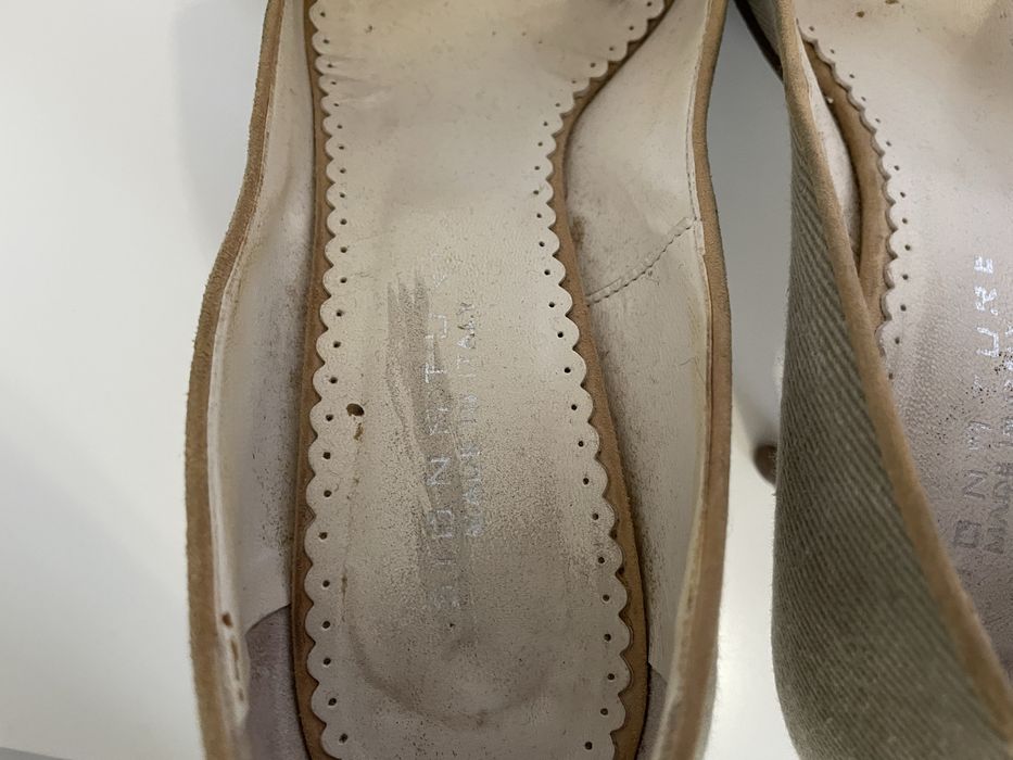 Pantofle Signature włoskie skóra naturalna szpilki otwarte palce