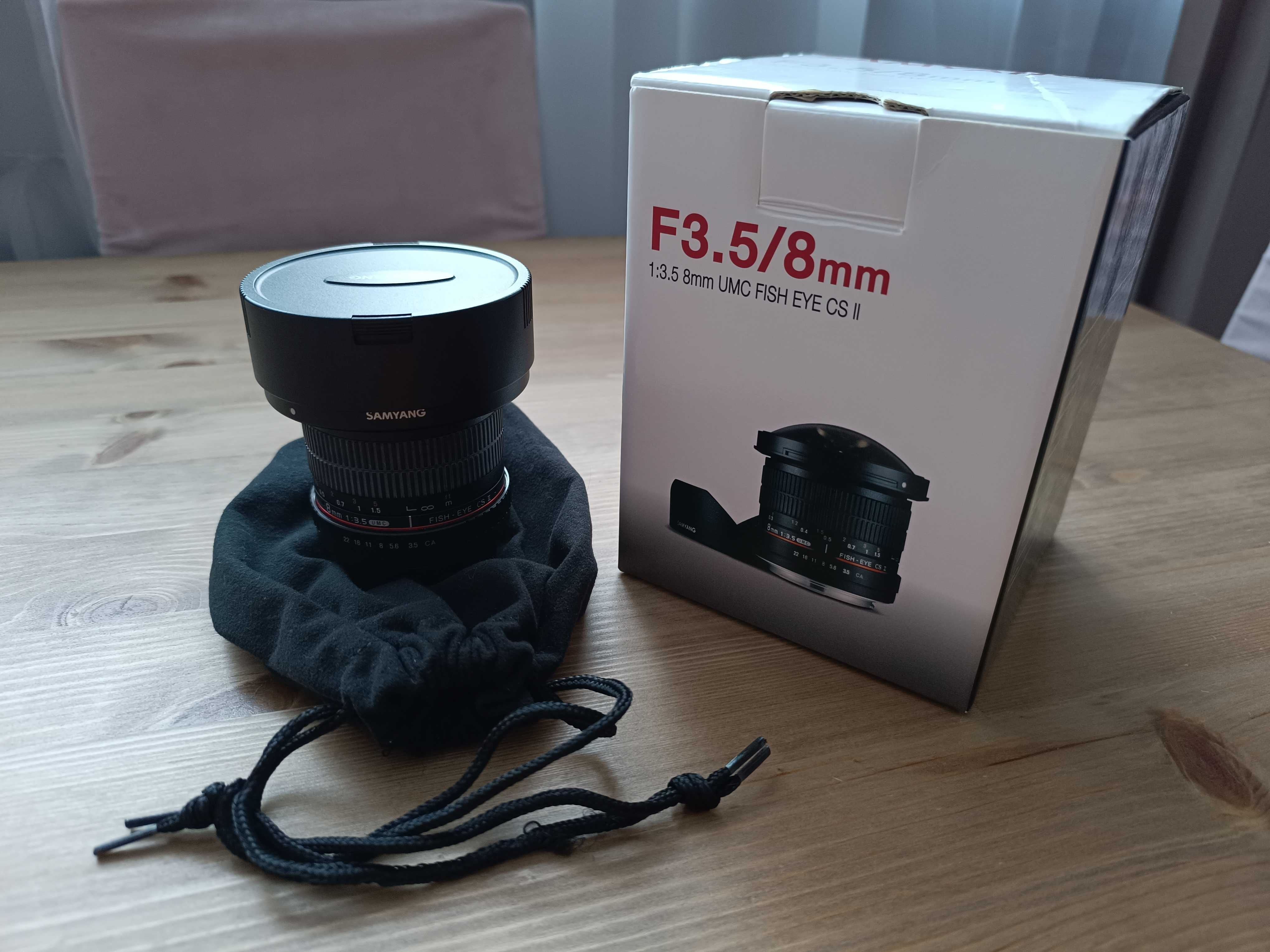 Obiektyw Samyang 8 mm f/3.5 UMC Fish-eye CS II - Canon - Rybie oko