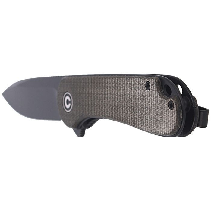 Nóż składany CIVIVI Elementum Flipper Green Micarta, Black Stonewashed