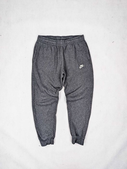 Nike szare spodnie dresowe dresy M logo