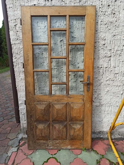 Drzwi dębowe trzy sztuki