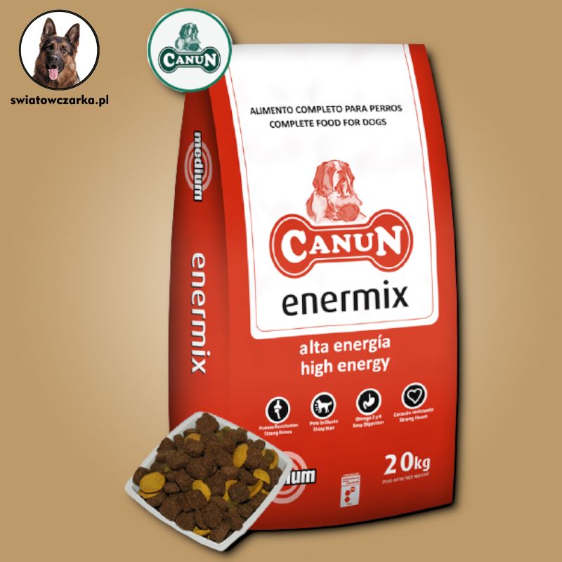 Canun Enermix 20 kg karma dla psów dorosłych szkolących się