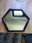 Lustro hexagon styl loft industrial