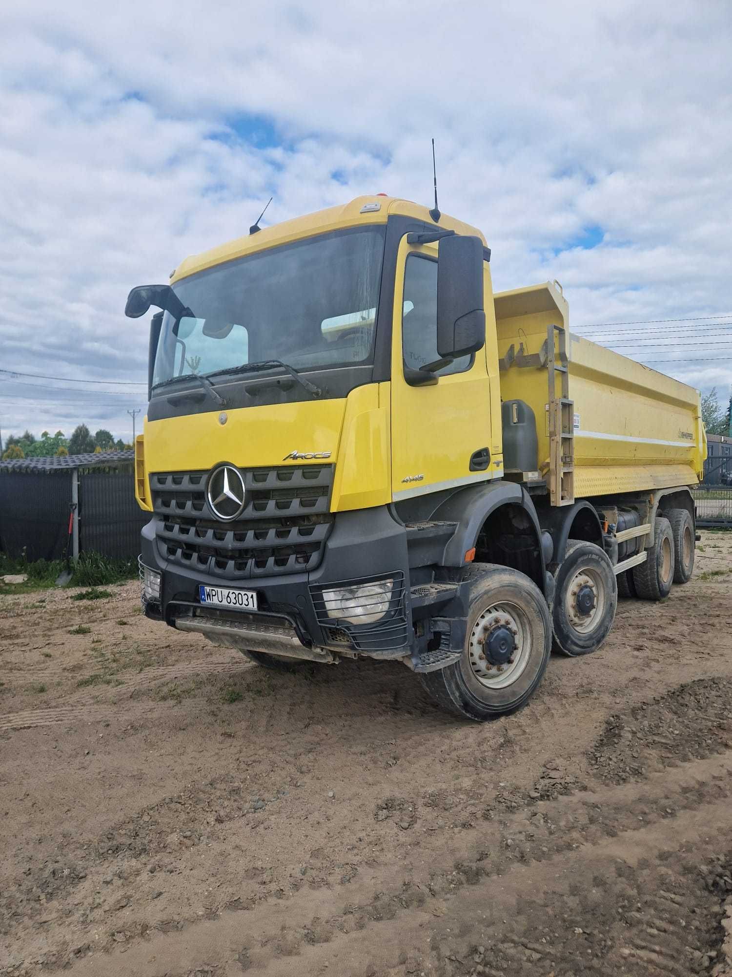 Mercedes AROCS 8x8 samochód ciężarowy wywrotka BARDZO NISKI PRZEBIEG