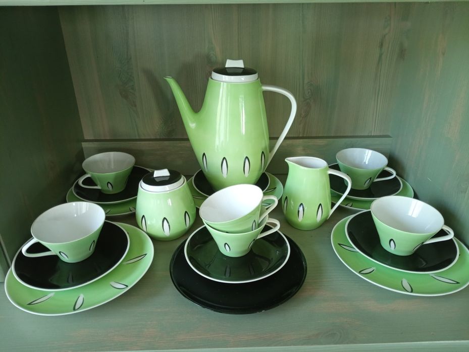 Serwis do kawy Uhlstadt Niemcy lata 60/70 talerzyki deserowe