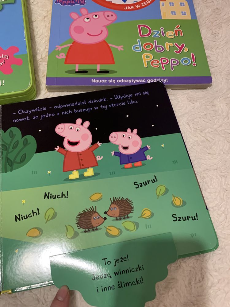 Zestaw książeczek książeczki Świnka Peppa Puzzle okienka