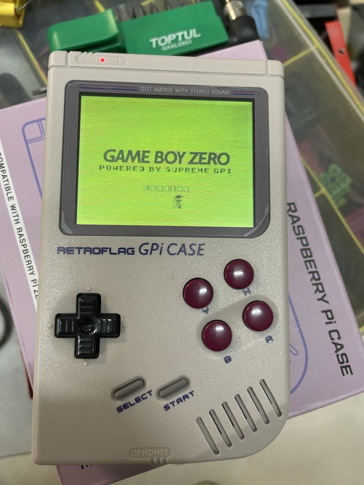 Retroflag GPI case + rpi 0w GameBoy