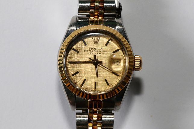 Zegarek damski Rolex Oyster Perpetual Date złoto 18K
