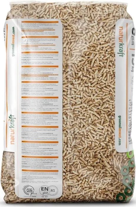 Pellet , pellet NATUR KRAFT , pellet iglasty, pellet drzewny, pellet E