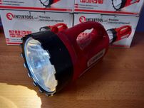 Фонарь аккумуляторный 1 LED 5W+15 SMD INTERTOOL LB-0101