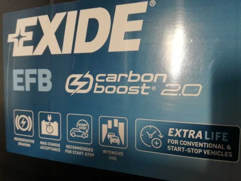 Akumulator EXIDE EFB St-stop 70Ah/760A,P+,Carbon boost 2.0