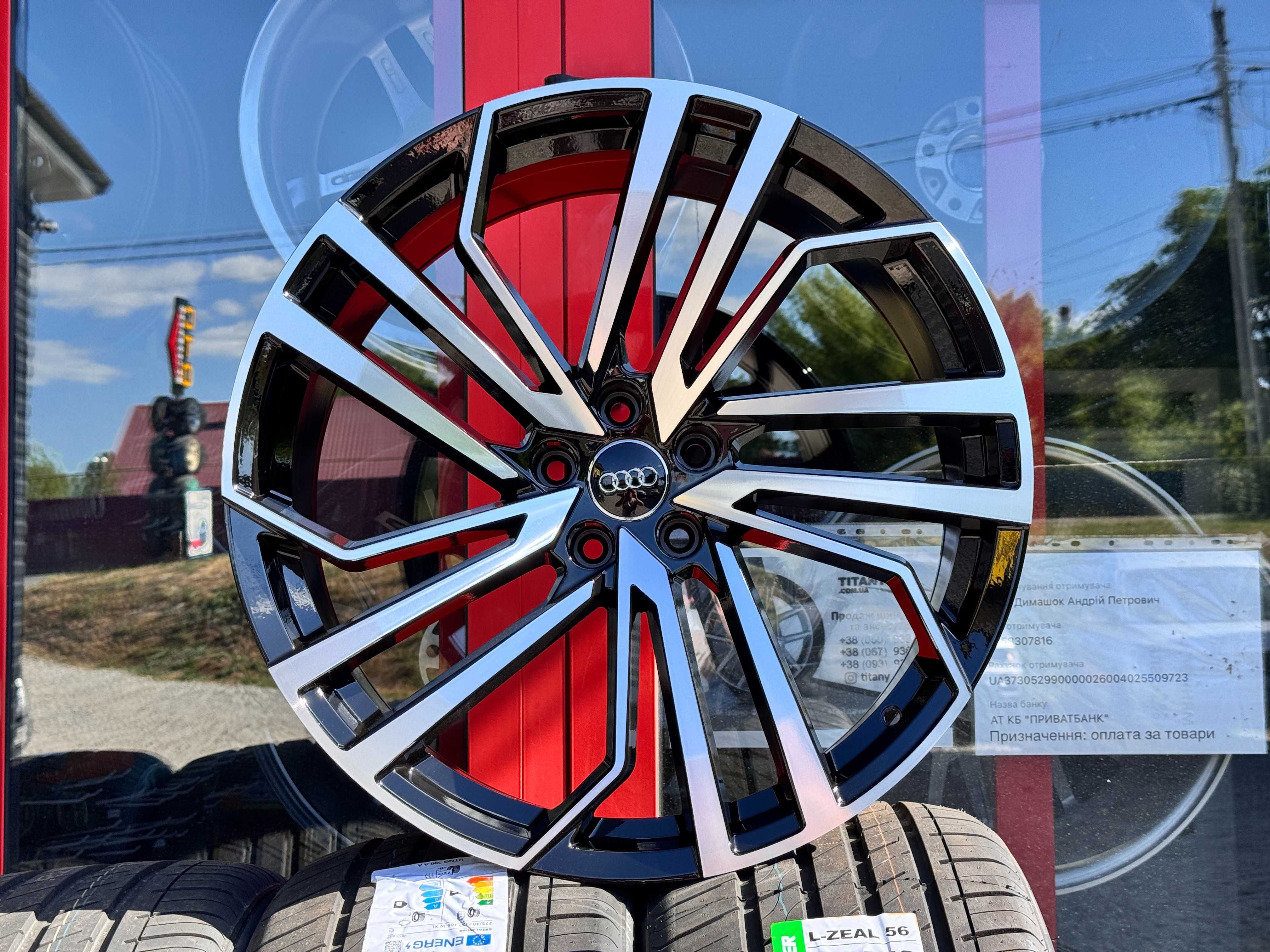 Нові диски R21 5x112 9j et28 Audi A5 Q7 Q8 RS Sline VW Touareg A6 A8