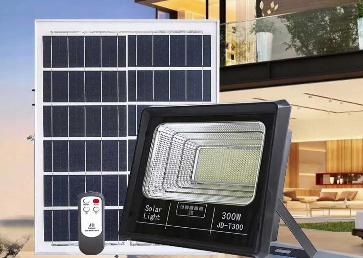 Lampa solarna z czujnikiem 300W kabel 5M 20000mAh