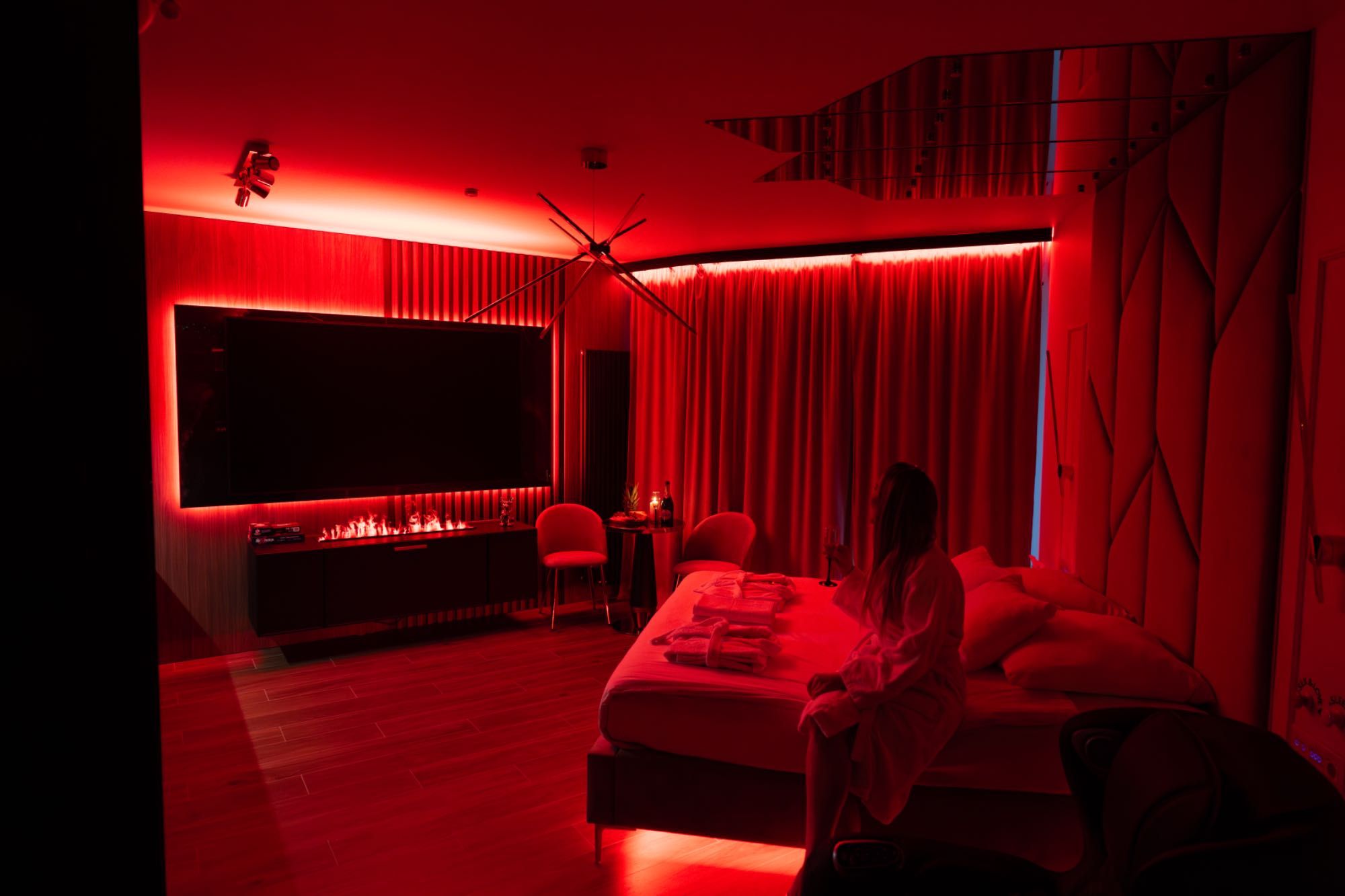 Apartment z Jacuzzi, Wiślane Tarasy, Kraków, na doby i godziny