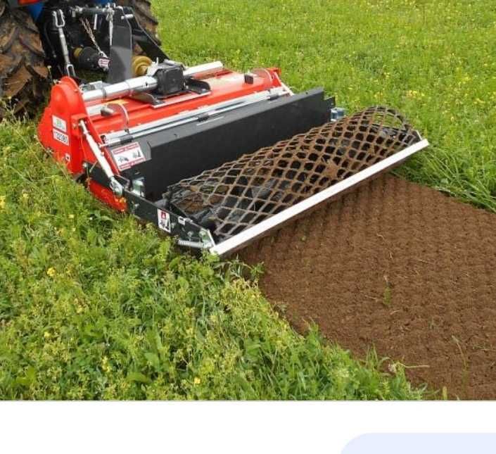 Usługi glebogryzarką separacyjną zakładanie trawników siatki na krety
