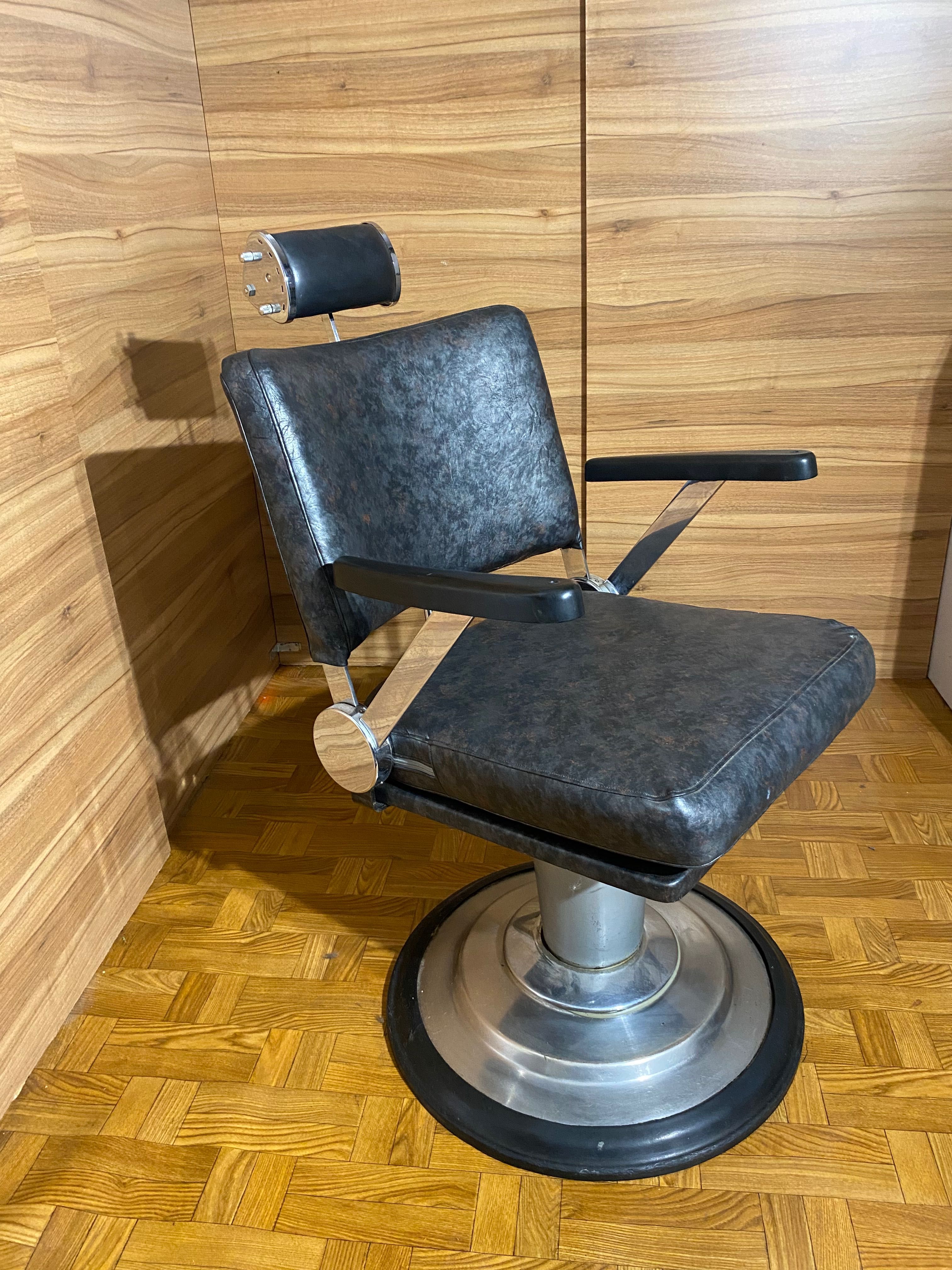 Fotel Barberski  Fryzjerski Vintage Retro