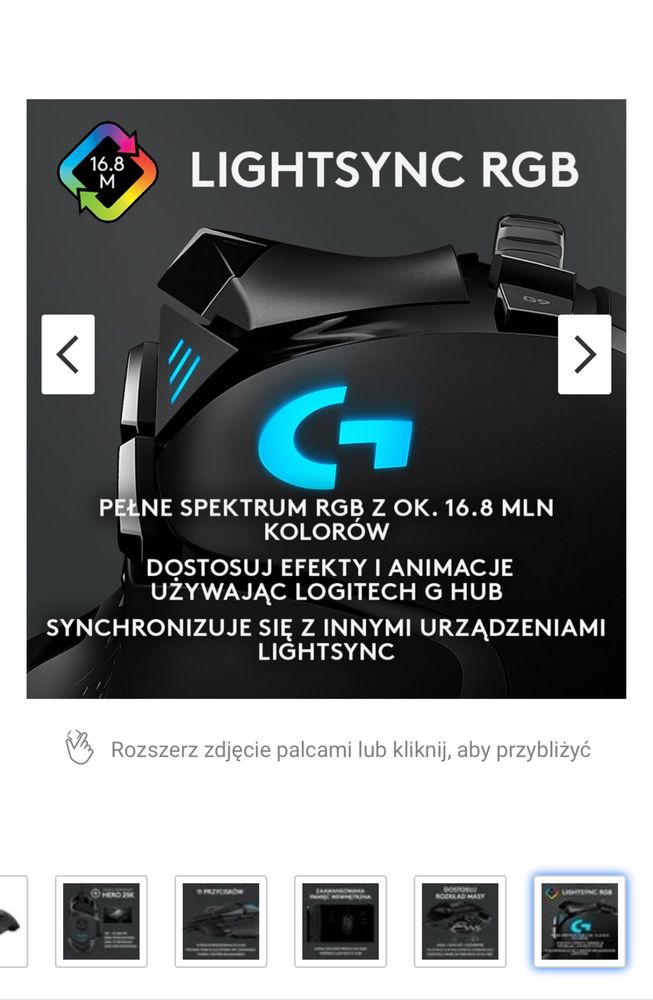 Mysz LOGITECH G502 Hero 25600dpi