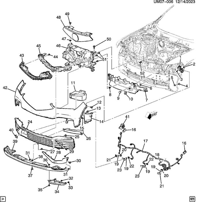 Бампер передній для Acura ZDX 2024-