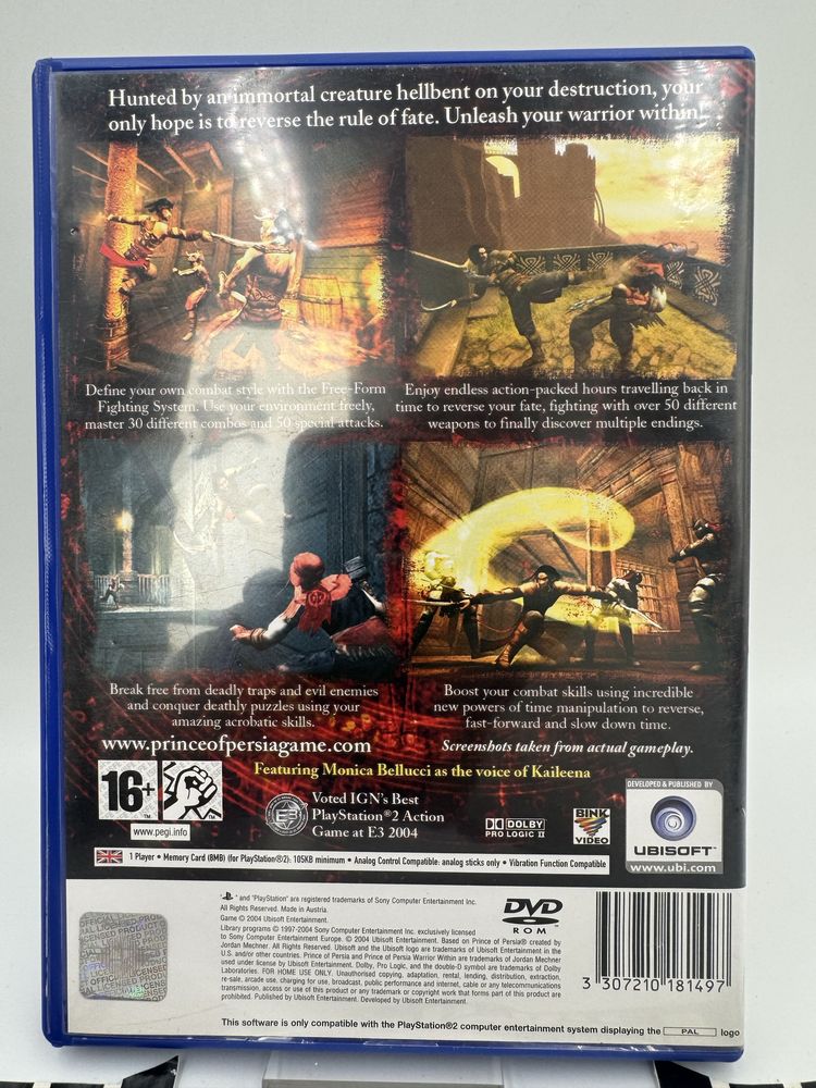 Prince of Persia Warrior Within Idealny Stan Ps2 Gwarancja