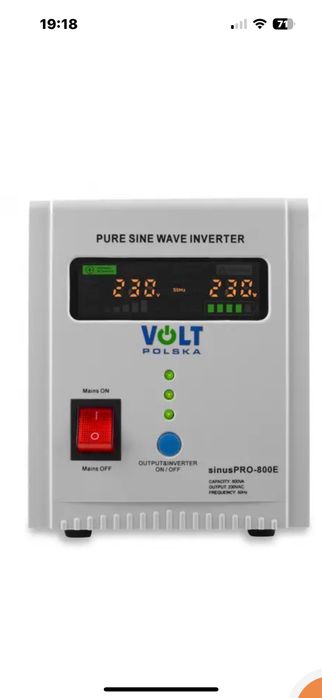 Безперебійний інвертор VOLT POLSKA Sinus Pro 800 E,