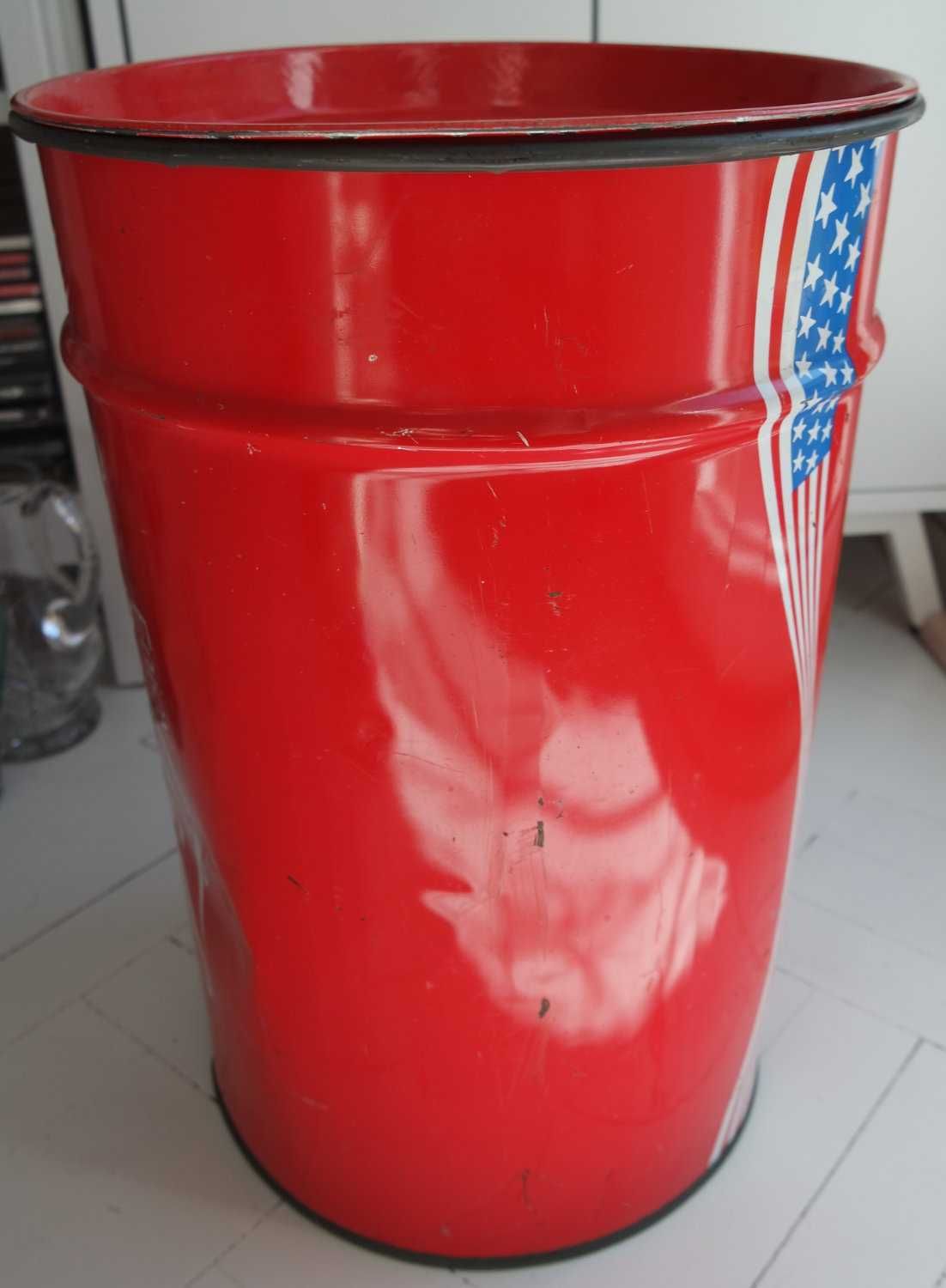 Puszka duża beczka Coca Cola kolekcjonerska stolik ozdoba