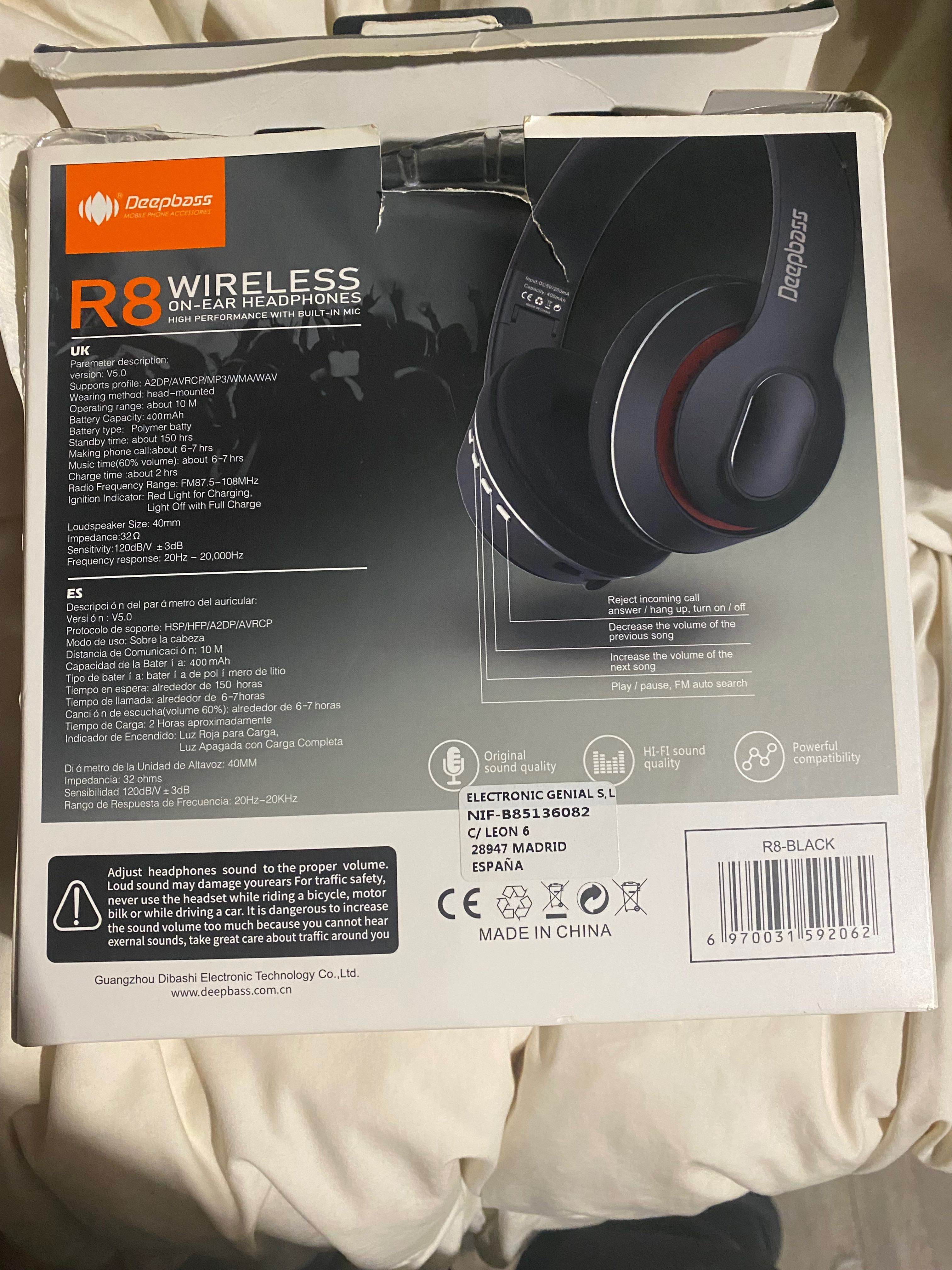 Auscultadores Deepbass