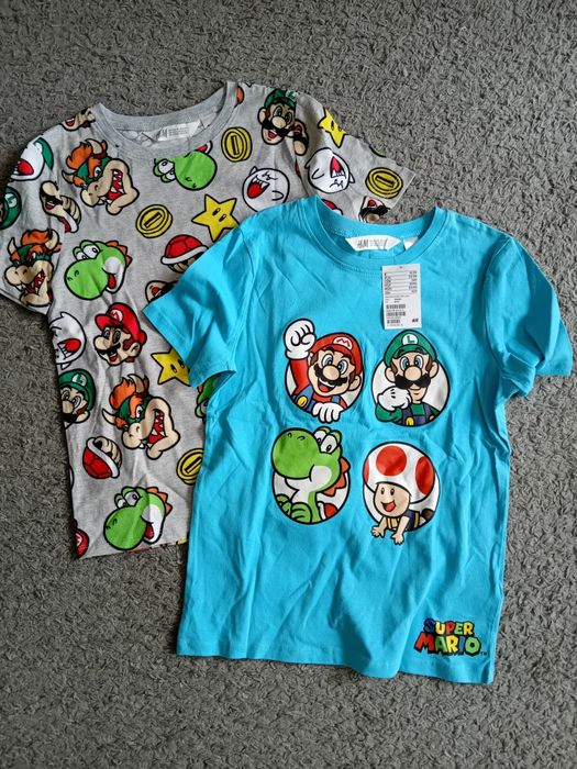 H&M 2-pak bluzek z Mario/ 134-140/ 8-10l. nowe