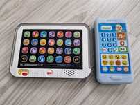 Fisher price tablet, smartfon uczniaczka +pad gratis