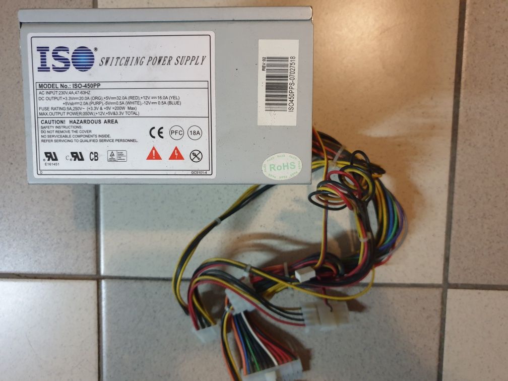 Блоки живлення для комп'ютера 300W ,350W ,400W ,ATX-SM400.Блок питания