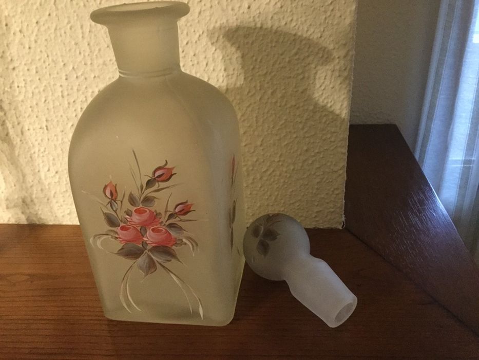 Garrafa de vidro “vintage”