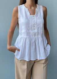 Блуза MINT&BERRY віскозна біла літня блузка топ майка шелковая летняя